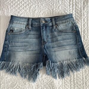Frayed Denim Shorts
